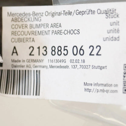 NEW MERCEDES-BENZ E-CLASS W213 FRONT BUMPER LOWER GRILL A2138850622 2018