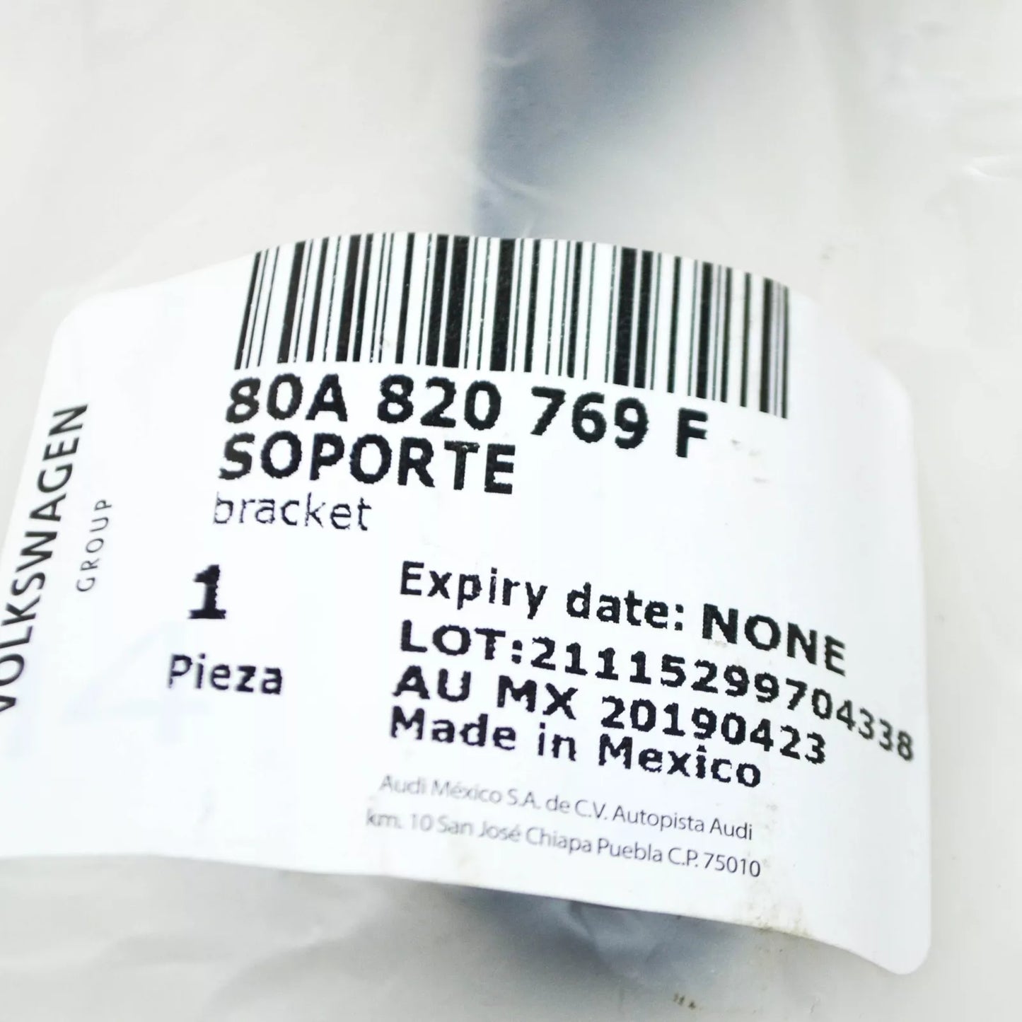 NEW AUDI Q5 80A CENTER A/C LINE HOLDER BRACKET 80A820769F ORIGINAL