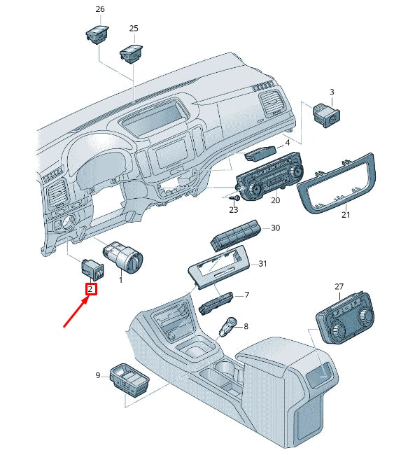 NEW VW SHARAN 7N HEADLIGHT RANGE CONTROL REGULATOR 7N0941333REH ORIGINAL