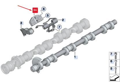 new bmw x5 f15 engine intermediate lever support 11377614723 7614723 original