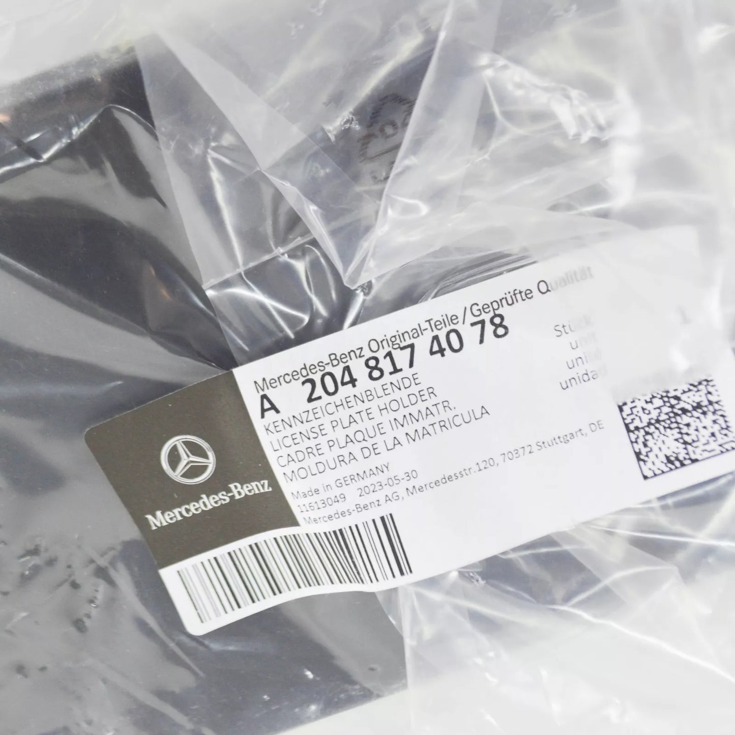 NEW MERCEDES-BENZ C W204 FRONT BUMPER NUMBER HOLDER A2048174078 ORIGINAL