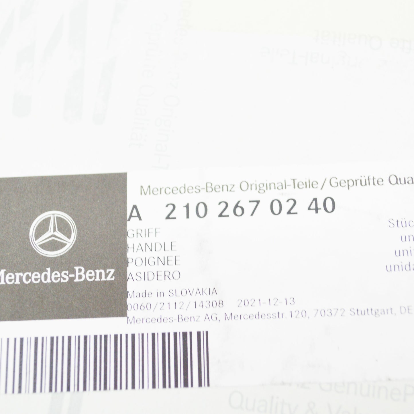 NEW MERCEDES-BENZ E W210 GEARSHIFT MECAHNISM BRACKET HANDLE A2102670240 ORIGINAL