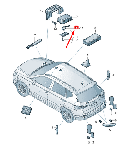 new volkswagen arteon 3h7 emergency supply battery 3g0915089a original