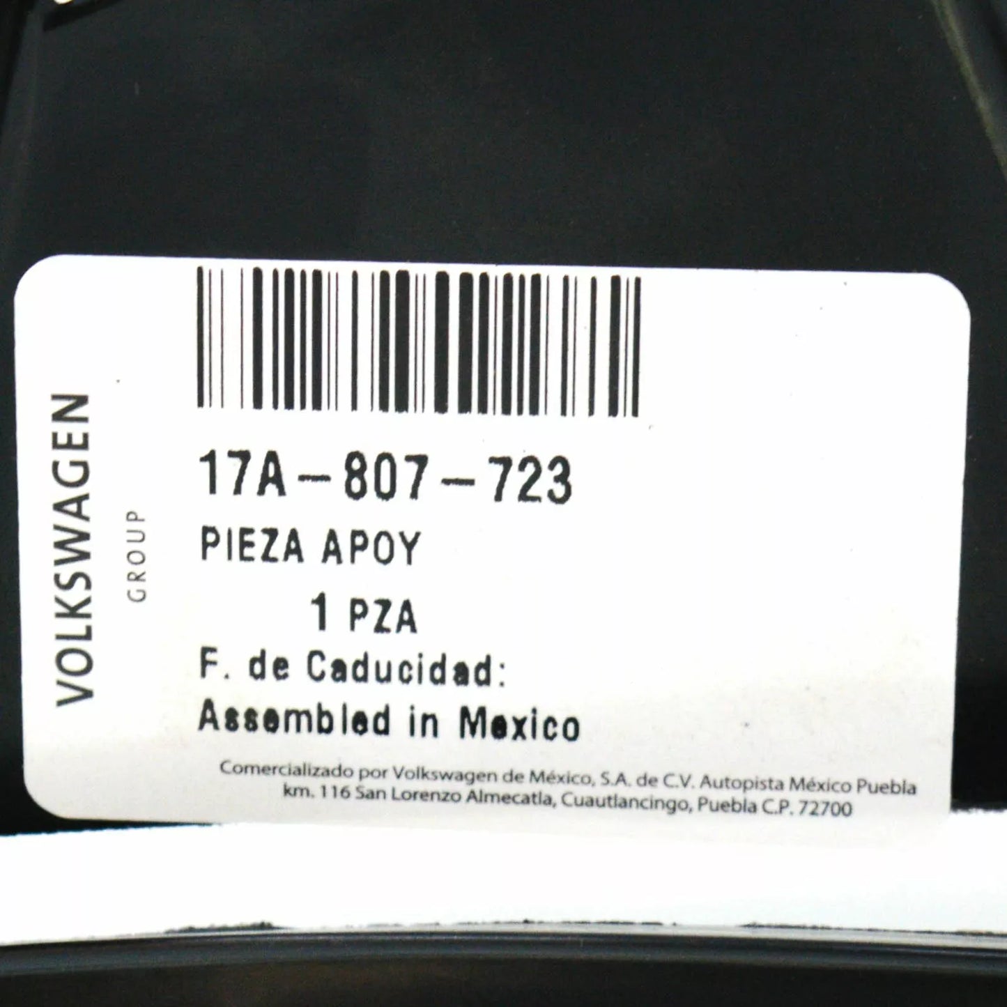 NEW VW JETTA A7 FRONT BUMPER LEFT BRACKET SUPPORT RAIL ELEMENT 17A807723