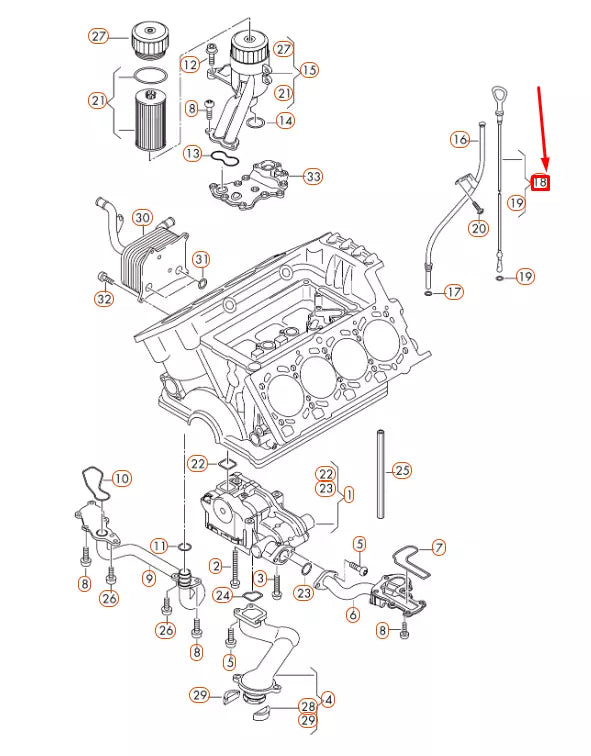 NEW AUDI A8 D3 OIL DIP STICK 079115611R
