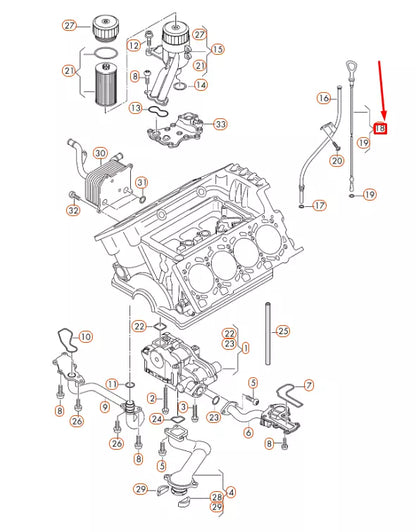 NEW AUDI A8 D3 OIL DIP STICK 079115611R
