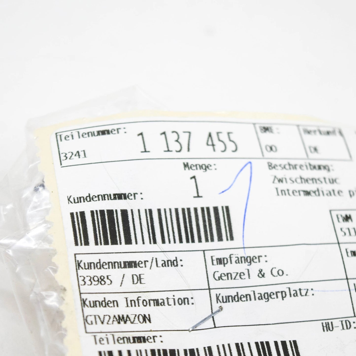 NEW BMW 8 E31 STEERING INTERMEDIATE PIECE 32411137455 1137455 ORIGINAL