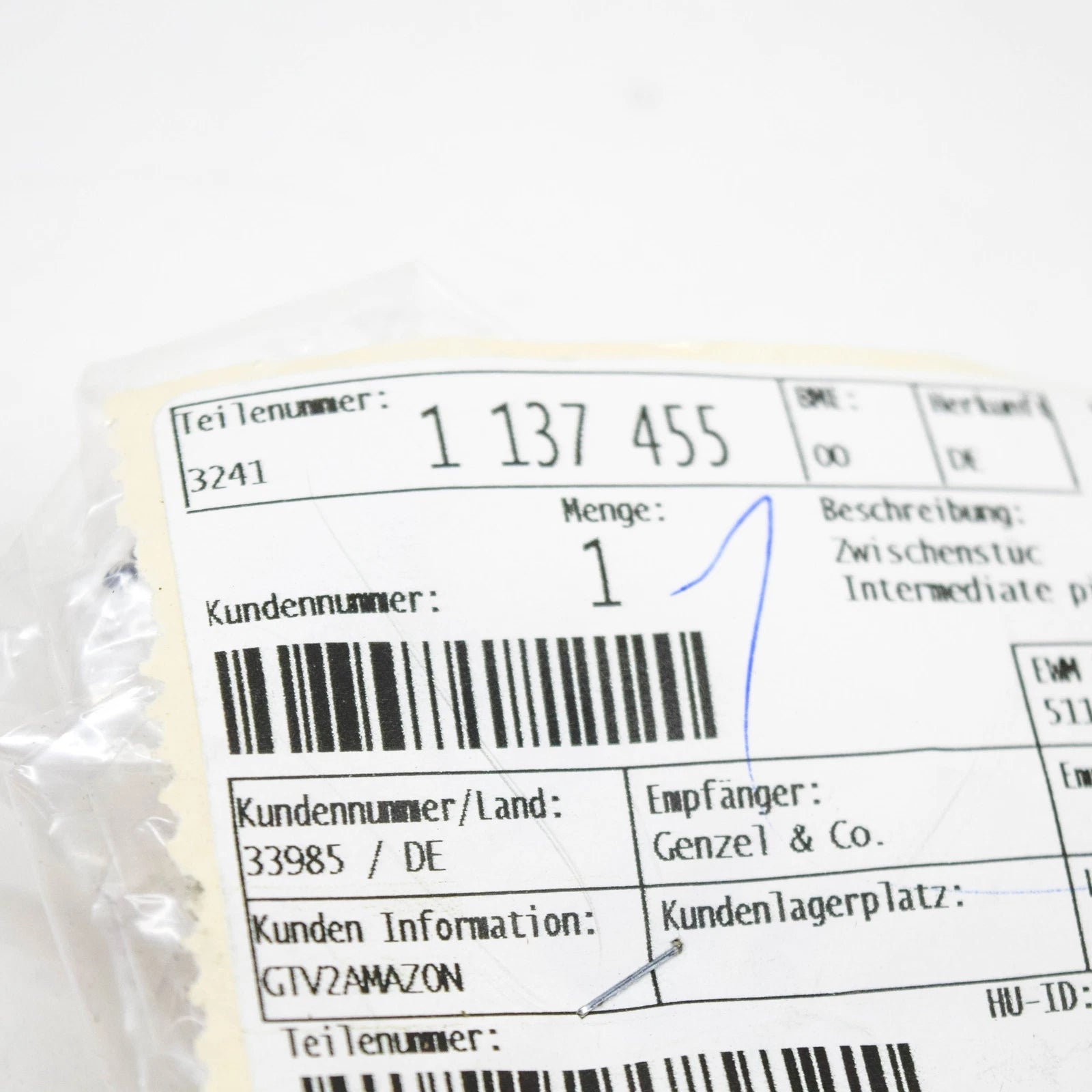 NEW BMW 8 E31 STEERING INTERMEDIATE PIECE 32411137455 1137455 ORIGINAL