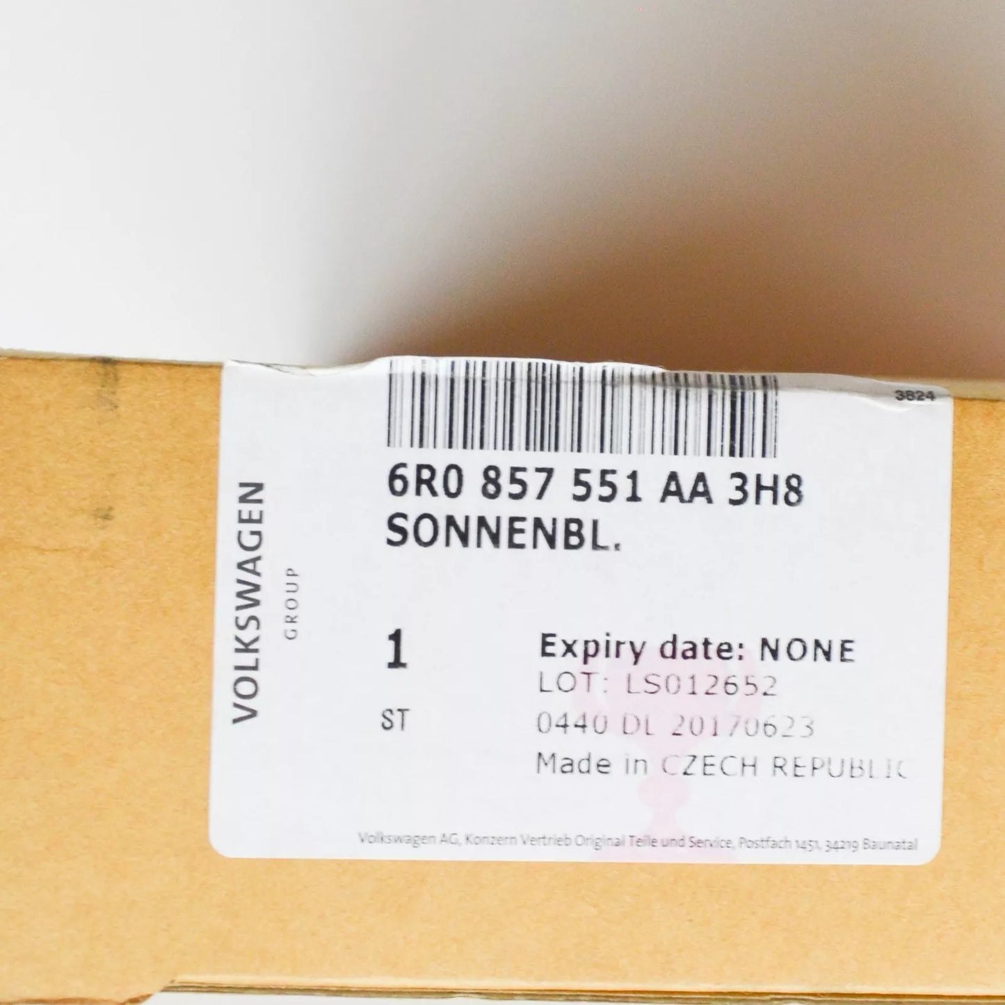 NEW VW POLO 6R, 6C FRONT LEFT SUN VISOR 6R0857551AA3H8