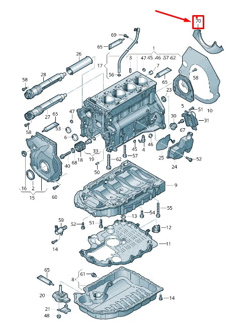 NEW AUDI A4 AVANT B8 FRONT RIGHT SIDE TRANSMISSION COVER 06H103565
