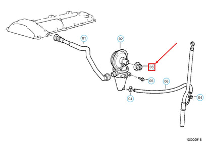 NEW BMW 3 E36 IDLE CONTROL VALVE GROMMET 13411733217 1733217 ORIGINAL