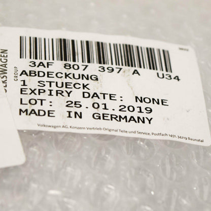 NEW VW PASSAT B7 REAR BUMPER TOW HITCH COVER 3AF807397A U34 ORIGINAL