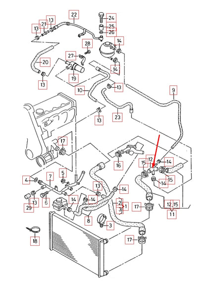 NEW AUDI TT 8N COOLANT WATER FLANGE 1J0121087E 1.8 PETROL 110KW ORIGINAL