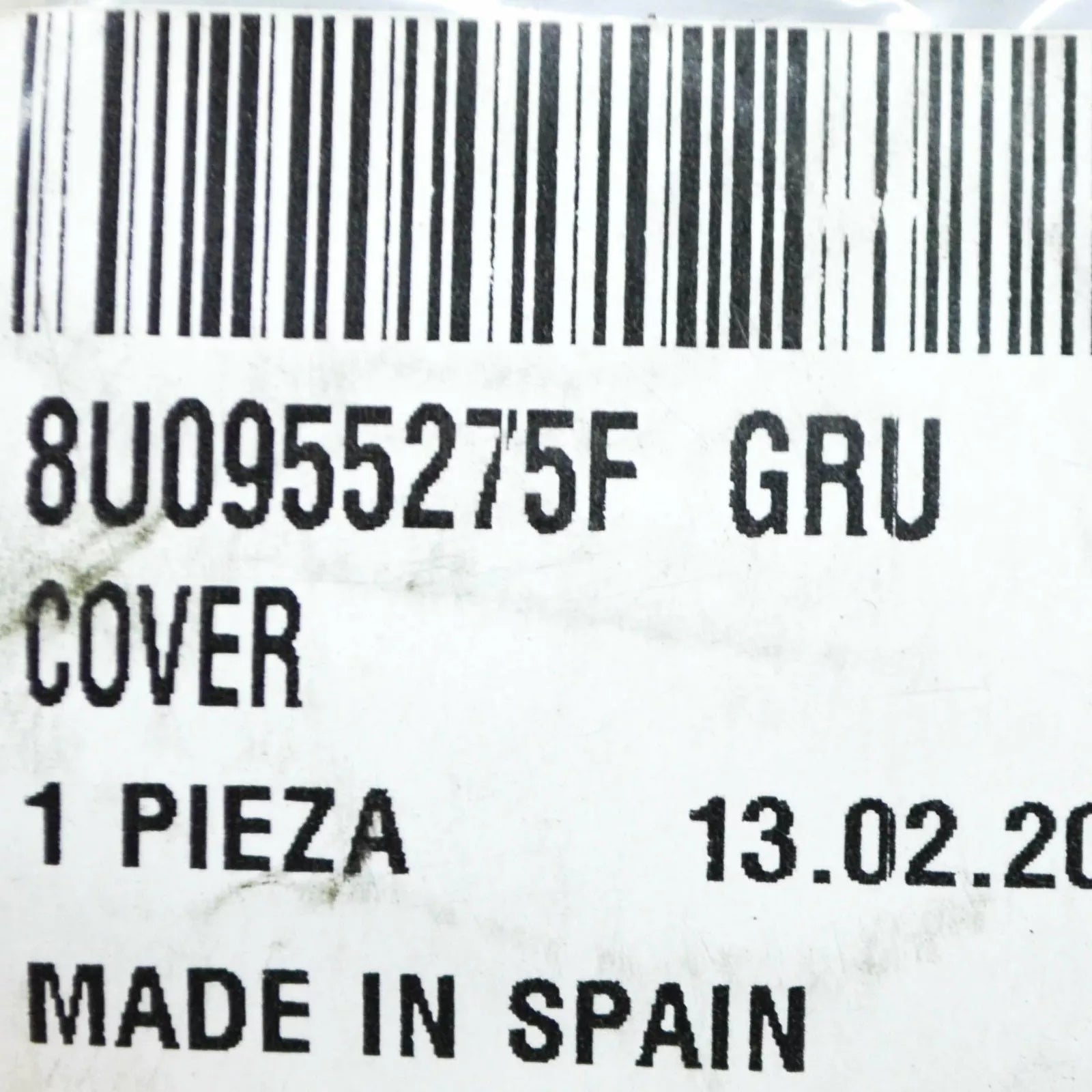 NEW AUDI Q3 8U LEFT HEADLIGHT WASHER COVER CAP 8U0955275FGRU ORIGINAL