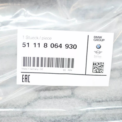 NEW BMW 5 G30 FRONT M BUMPER CENTER LOWER GRILLE 51118064930 ORIGINAL