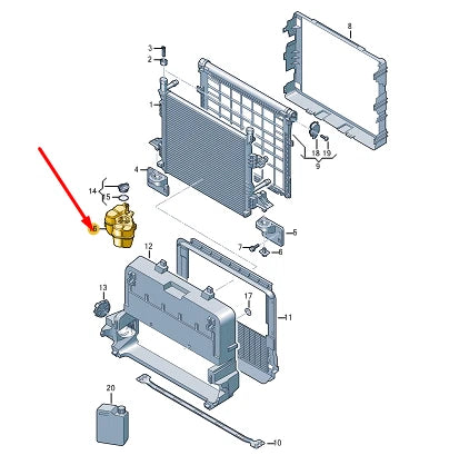 NEW VOLKSWAGEN ID.4 E21 COOLANT EXPANSION TANK 1EA121407H ORIGINAL