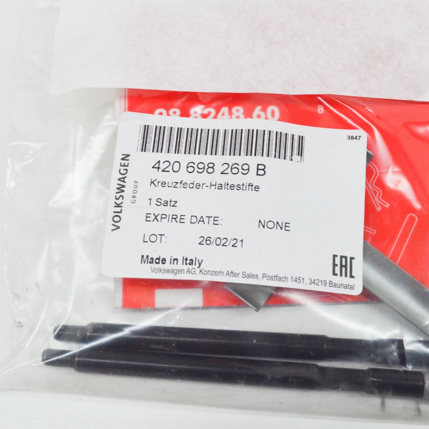 NEW AUDI R8 42 HAND BRAKE CALIPER ATTACHMENT 1 SET 420698269B