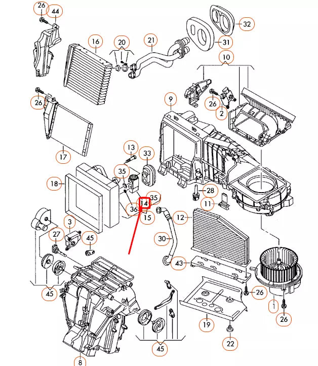 NEW AUDI A3 8P AIR CONDITIONER EXPASION VALVE 1K0820679