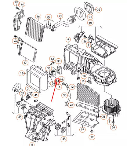 NEW AUDI A3 8P AIR CONDITIONER EXPASION VALVE 1K0820679