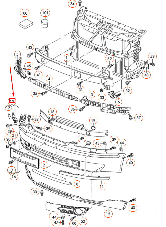 NEW VW PHAETON GP4 LEFT SIDE HEADLAMP WASHER COVER CAP 3D0807927BGRU ORIGINAL