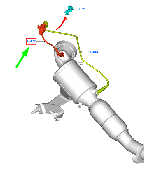 new ford focus mk3 c346 lambda o2 oxygen sensor ba5a-9y460-aa 5144254 original