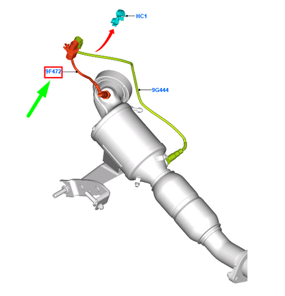 new ford focus mk3 c346 lambda o2 oxygen sensor ba5a-9y460-aa 5144254 original