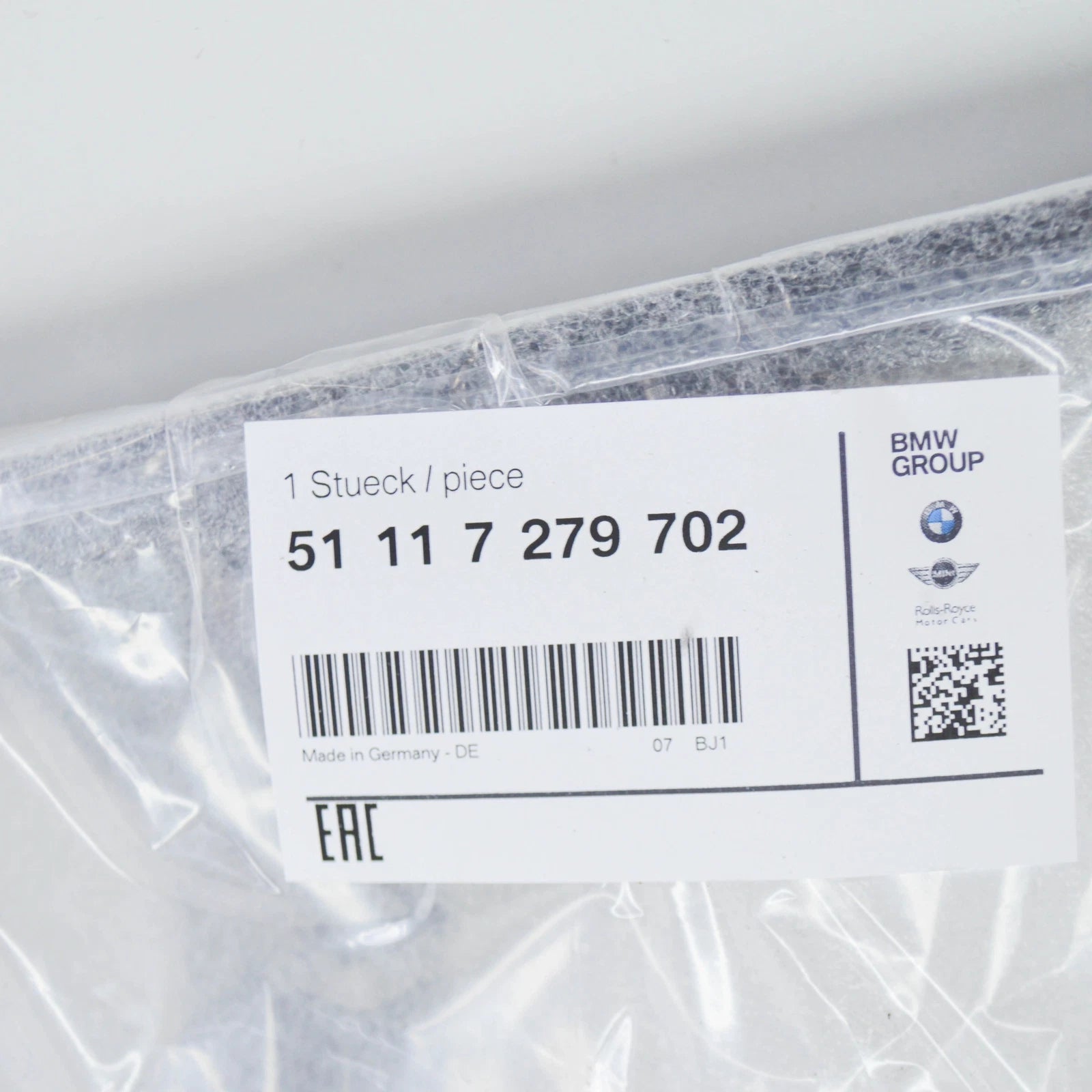 NEW BMW 3 F30 RIGHT FOG LIGHT LOWER GRILLE 51117279702 7279702 2014 ORIGINAL