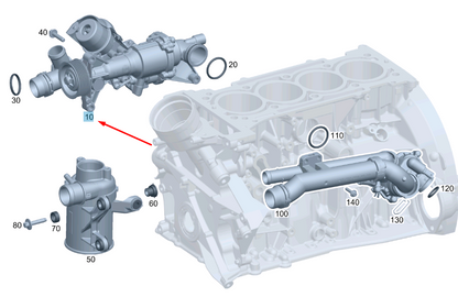 new mercedes-benz e w213 coolant pump a2742001000 original