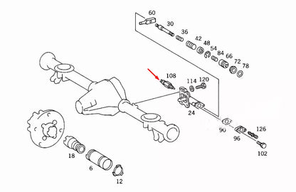 NEW MERCEDES-BENZ G W463 FRONT DIFFERENTIAL SWITCH G 55 AMG A0005450564 ORIGINAL