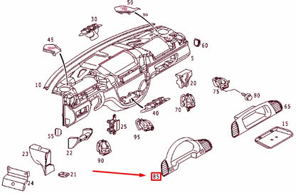NEW MERCEDES-BENZ SPRINTER 903 INSTRUMENT CLUSTER MOLDING A9016801439