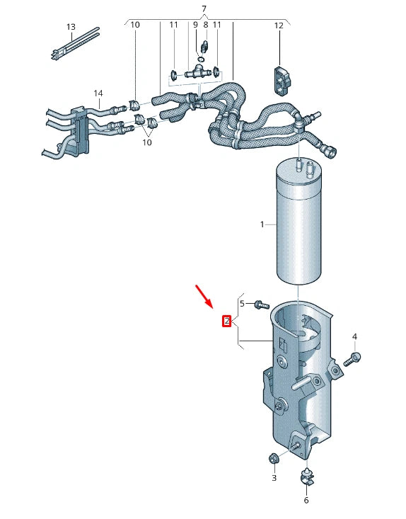 NEW VW TRANSPORTER VI T6 FUEL FILTER RETAINER 7LA127224A