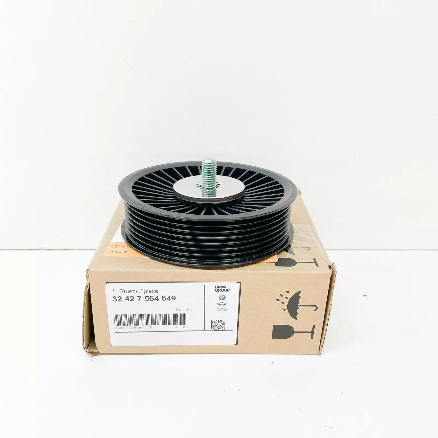 NEW BMW 6 CABRIO F12 DEFLECTION PULLEY 7564649 32427564649 ORIGINAL