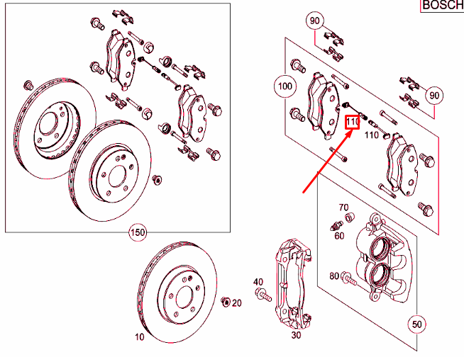 NEW MERCEDES-BENZ VITO W639 FORNT BRAKE WEAR SENSOR A6395401517 ORIGINAL