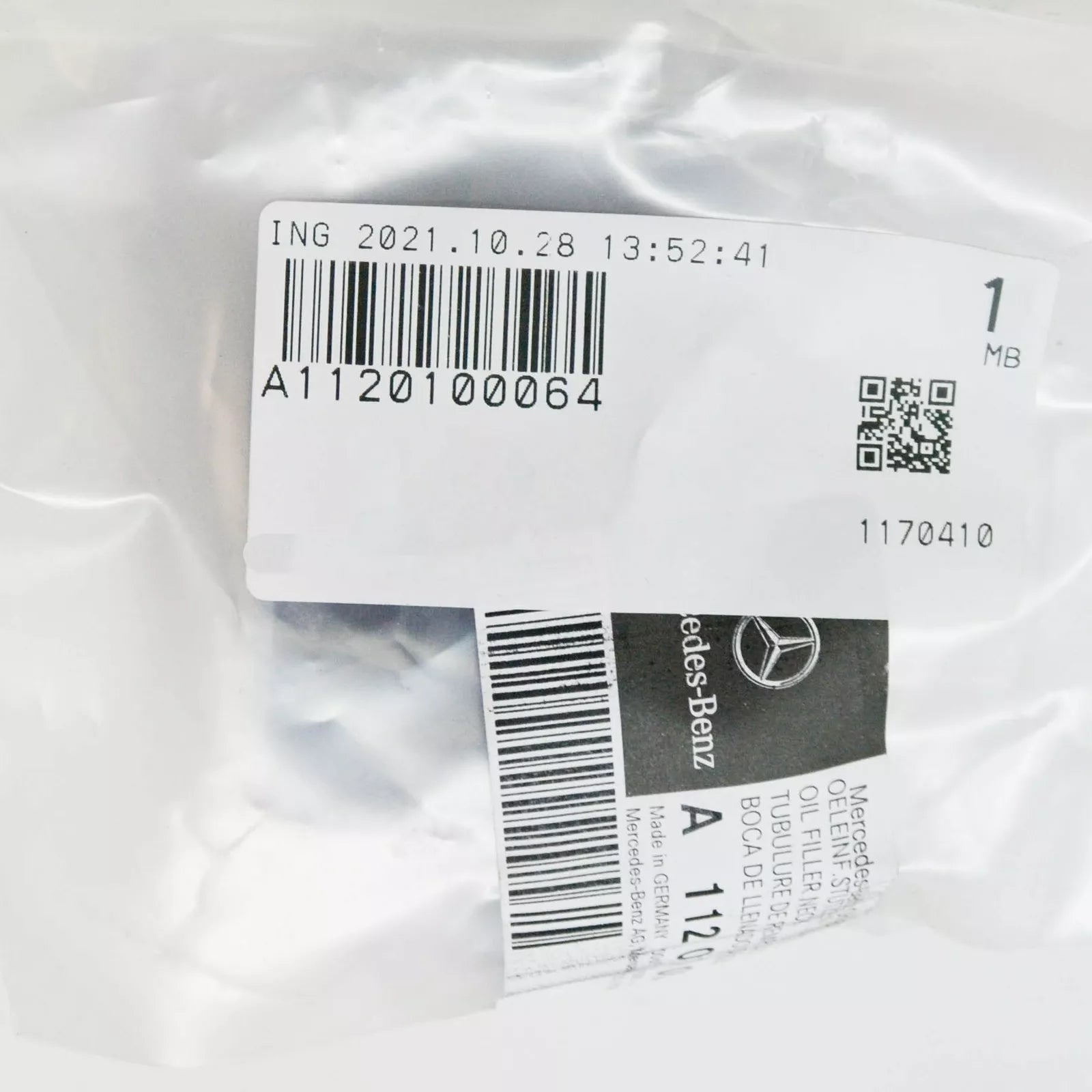 NEW MERCEDES-BENZ ML W163 OIL FILLER NECK A1120100064 ORIGINAL