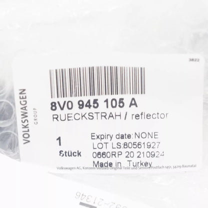 NEW AUDI A3 8V REAR LEFT BUMPER REFLECTOR 8V0945105A ORIGINAL