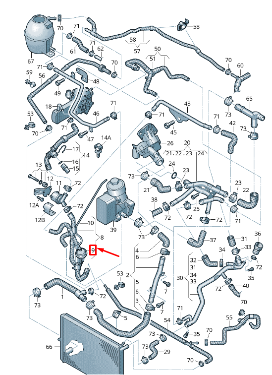 NEW VW AMAROK 2H ENGINE VACUUM VALVE 2H0121805A ORIGINAL