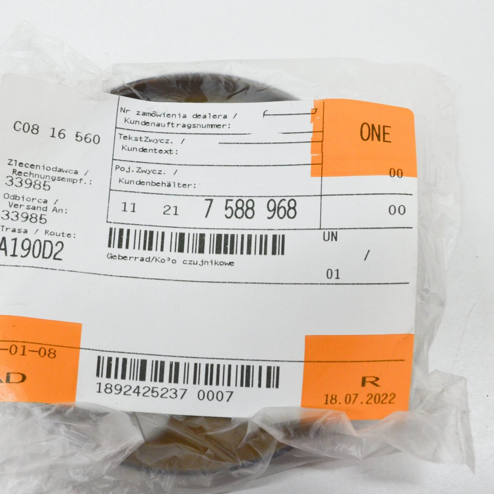 NEW BMW Z4 ROADSTER E89 REAR MAIN SEAL COVER 11217588968 7588968 ORIGINAL