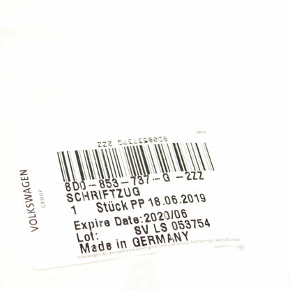 NEW AUDI A4 S4 B6 REAR TRUNK BOOT LID EMBLEM BADGE 8D0853737G2ZZ