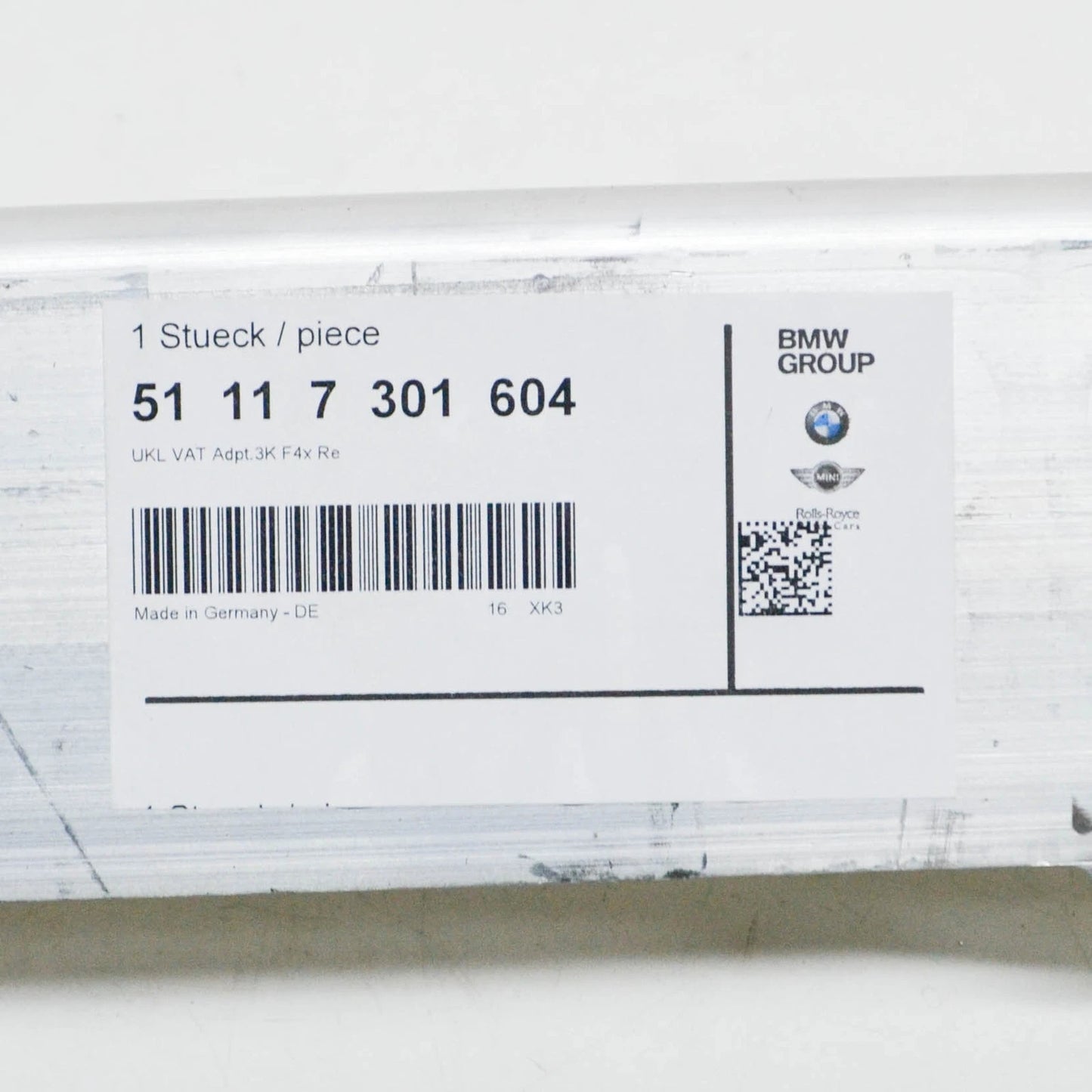 NEW BMW 2 F45 FRONT BUMPER RIGHT LOWER ADAPTER 51117301604 7301604 2015 ORIGINAL