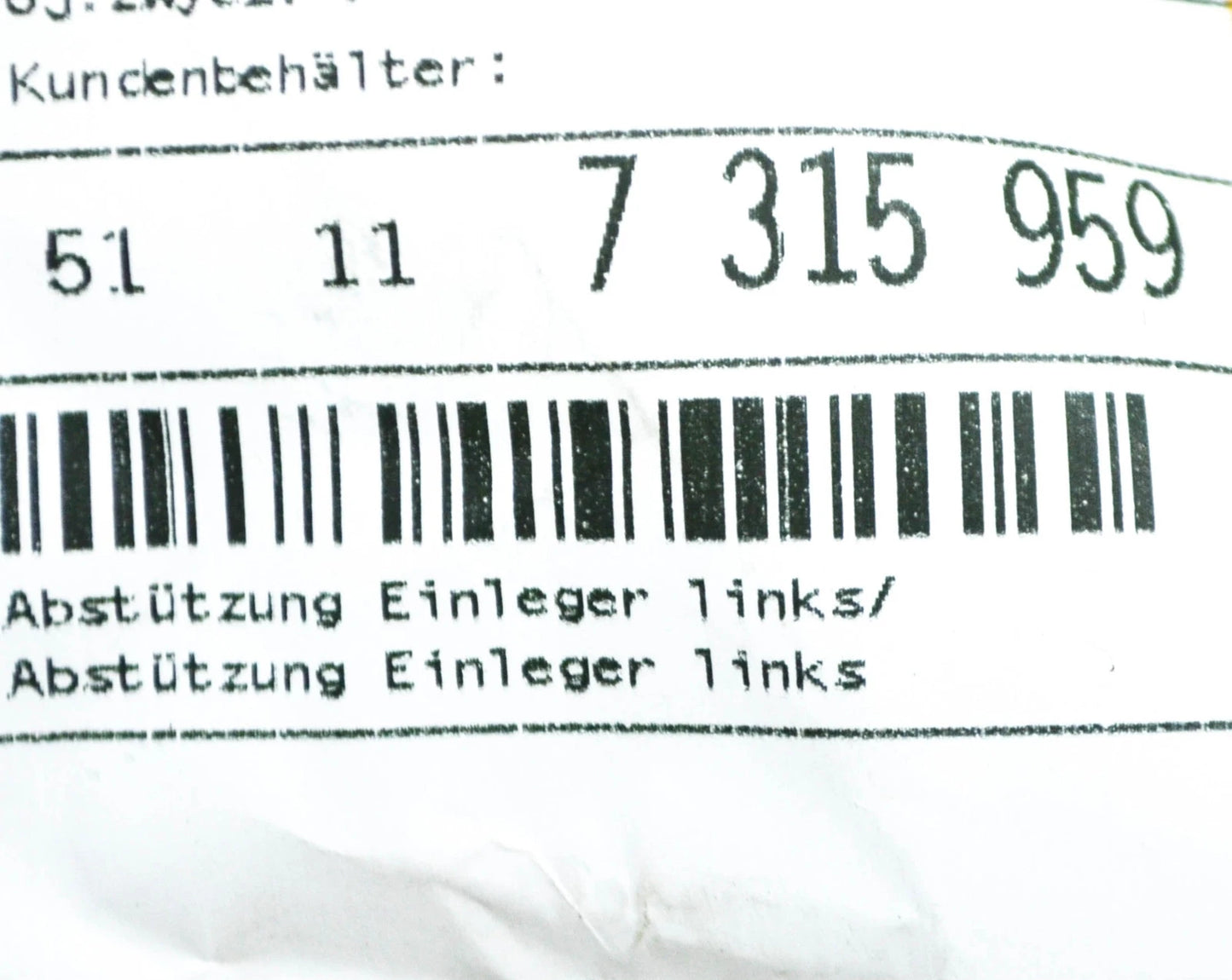 NEW BMW X5 F15 FRONT SUPPORT LEFT INSERT 51117315959 7315959 ORIGINAL