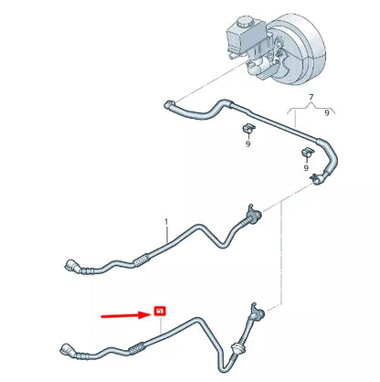 NEW VOLKSWAGEN ARTEON 3H7 BRAKE SERVO VACUUM PIPE 3Q0612041