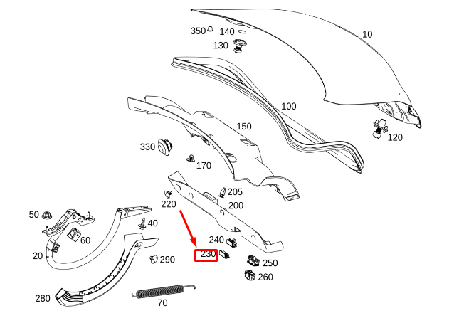 new mercedes-benz cla c118 rear handle strip blind cover a1778680800 original