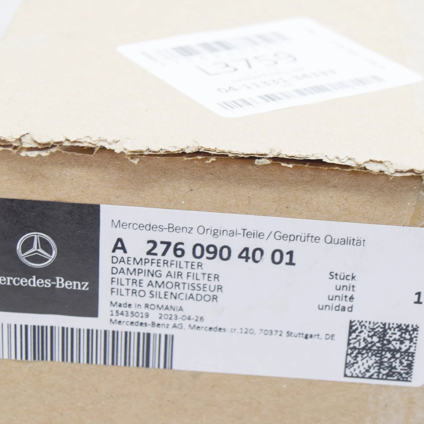 NEW MERCEDES-BENZ GLE W166 AIR FILTER BOX RIGHT A2760904001 ORIGINAL