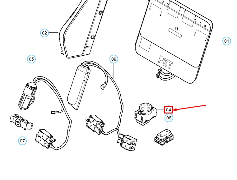 NEW BMW 1 E81 FRONT RIGHT SEAT LUMBAR SUPPORT SWITCH 61318360877 ORIGINAL