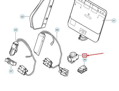 NEW BMW 1 E81 FRONT RIGHT SEAT LUMBAR SUPPORT SWITCH 61318360877 ORIGINAL