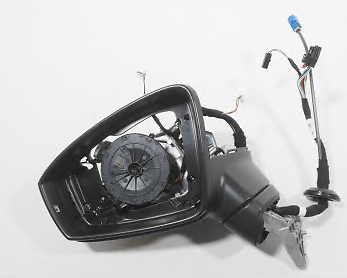 new vw tiguan ad front left side wing mirror lhd 5nb857507bh9b9 original