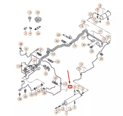 NEW AUDI Q7 4L FRONT LEFT AIR LINE RHD 7L0616719F ORIGINAL