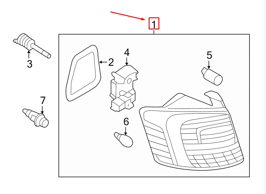 NEW VW JETTA MK6 16 REAR OUTER LEFT TAILLIGHT 5C6945095F ORIGINAL