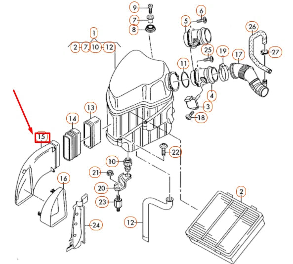 NEW AUDI A8 D3 FRONT AIR INTAKE DUCT 4E0129617S ORIGINAL