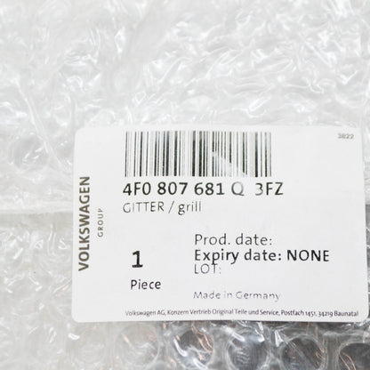 NEW AUDI A6 C6 LEFT FOG LIGHT GRILLE S-LINE 4F0807681Q3FZ 2010 ORIGINAL